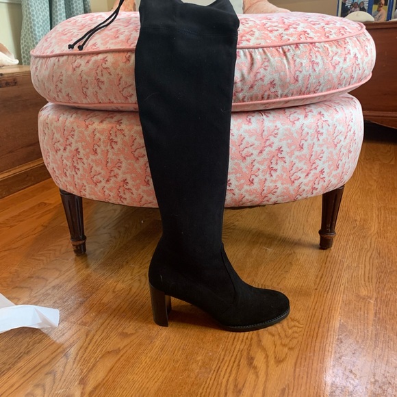 Stuart Weitzman Tieland stretch suede over the knee boots size 8 - Picture 5 of 8
